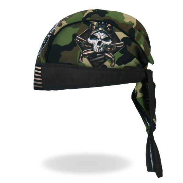 Hot Leathers HWH1094 Camo 2nd Amendment  Homeland Security Skull Headwrap For Discount - Image 4