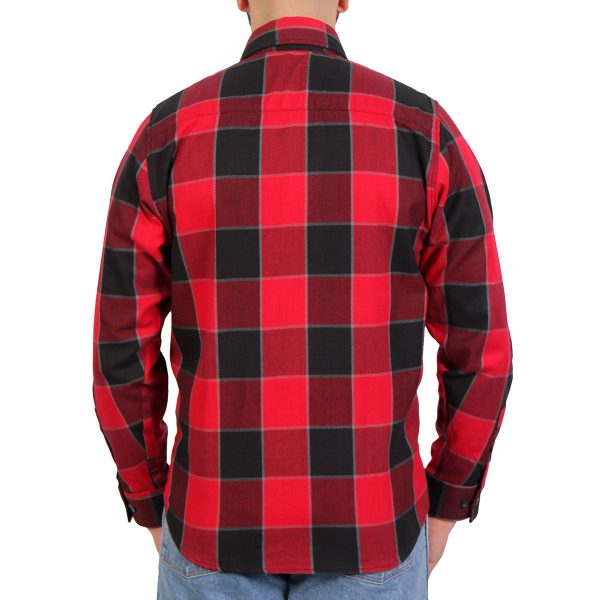 Hot Leathers FLM2019 Men s Red Black and Gray Long Sleeve Flannel Shirt Online now - Image 2