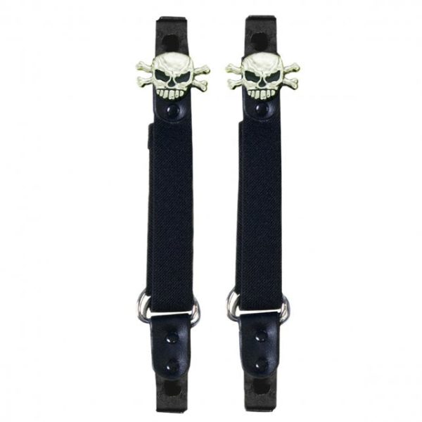 Hot Leathers BUA2016 Skull N  Bones Motorcycle Riding Pant Clips Online Hot Sale