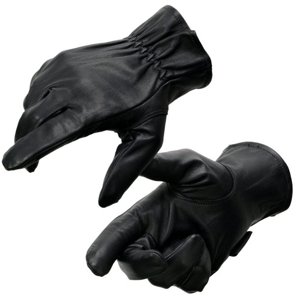 Milwaukee Leather MG7596 Men s Black Leather Motorcycle Rider Unlined Gloves w  Cool-Tec Leather Treatement Online