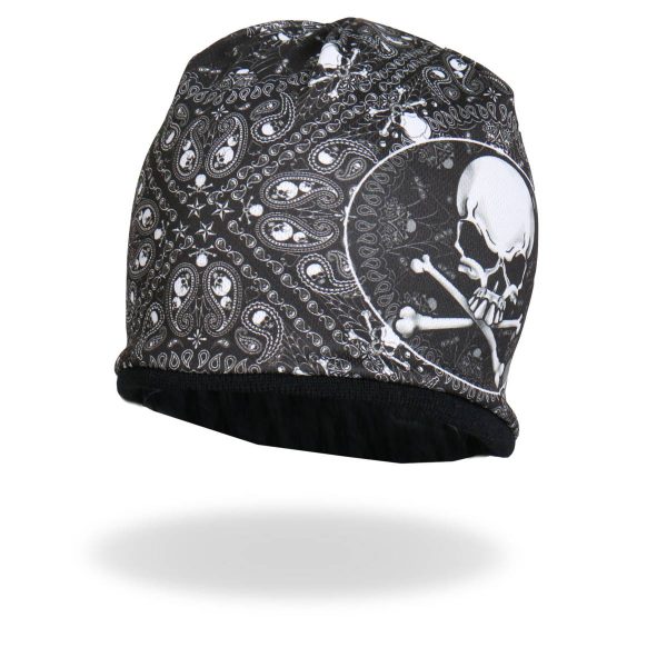 Hot Leathers KHC1025 Sublimated Paisley Bones Beanie Supply