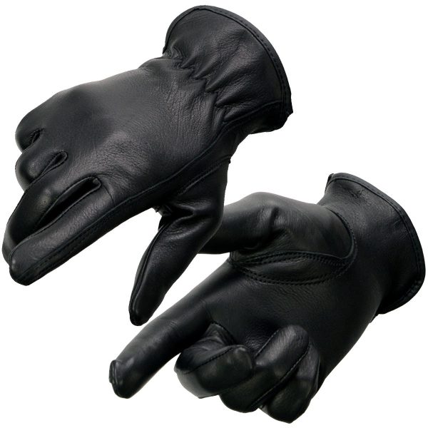 Milwaukee Leather MG7797 Women s Black Leather Motorcycle Rider Unlined Gloves w  Cool-Tec Leather Treatement Online