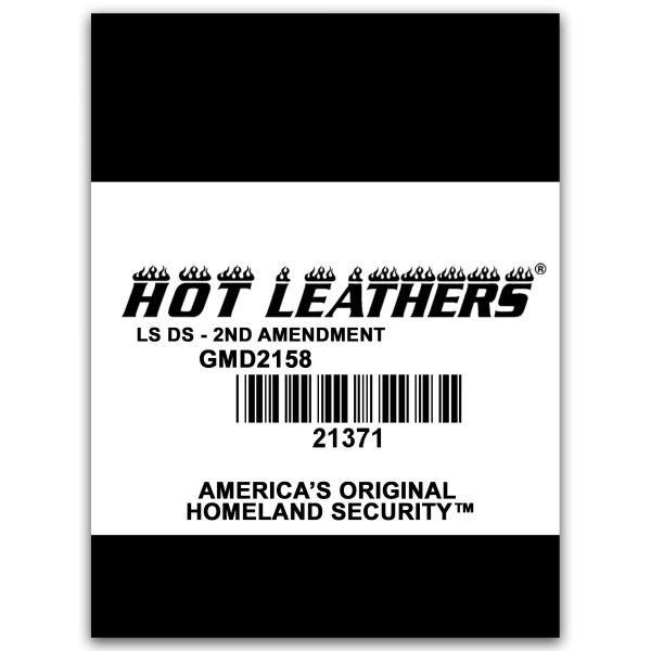 Hot Leathers GMD2158 Men s  2nd Amendment America s Original Homeland Security  Long Sleeve Black T-Shirt on Sale - Image 4